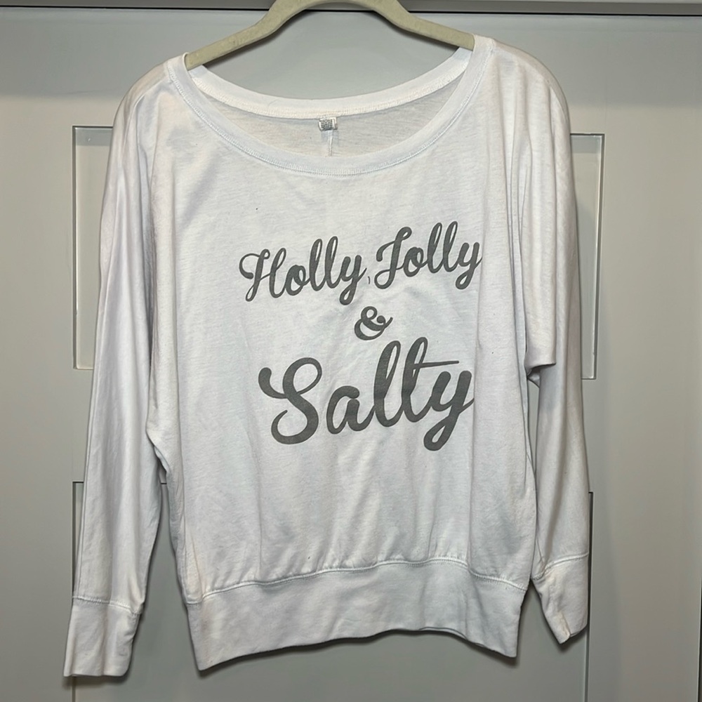 Christmas Women’s Shirt - Holly, Jolly, & Salty